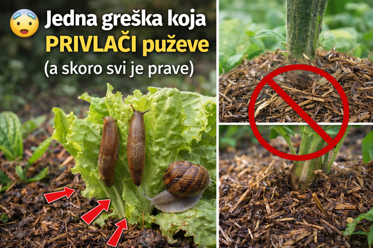 😱 Jedna greška koja PRIVLAČI puževe (a skoro svi je prave)