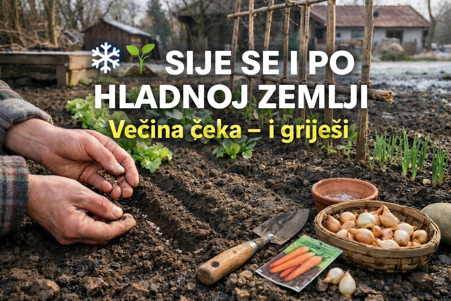 OVO MOŽETE SIJATI I KAD JE ZEMLJA HLADNA – većina čeka proljeće i griješi