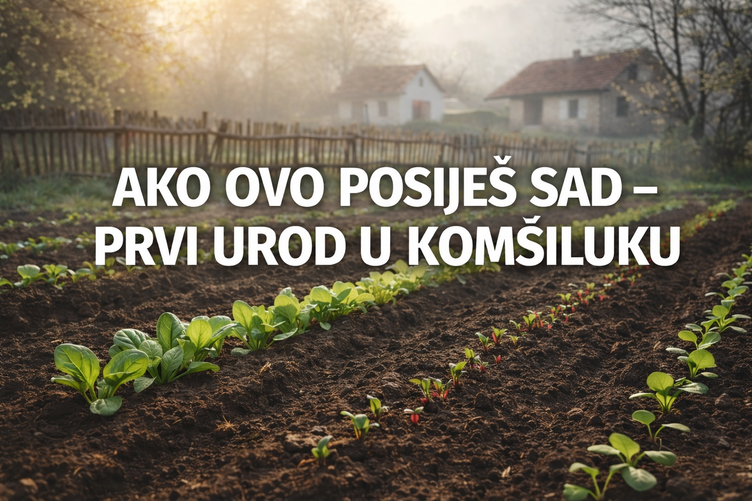 🌱 Ako ovo posijete SAD – imat ćete najraniji urod u komšiluku